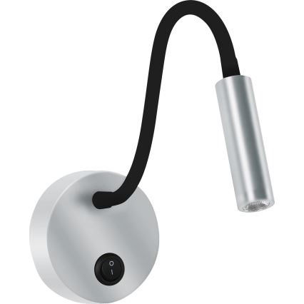 Brilagi - LED Fleksibilna stenska svetilka MAYA LED/3W/230V 4000K srebrna