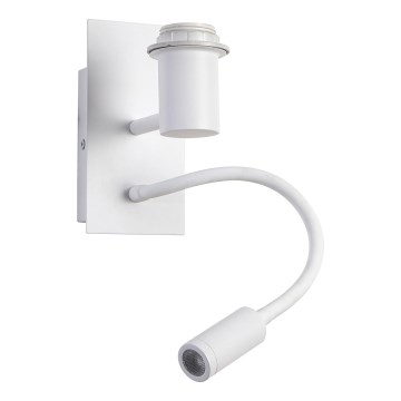 Brilagi - LED Fleksibilna stenska svetilka NUBILA 1xE27/25W/230V + LED/3W bela