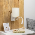 Brilagi - LED Fleksibilna stenska svetilka NUBILA 1xE27/25W/230V + LED/3W bela/krem barva