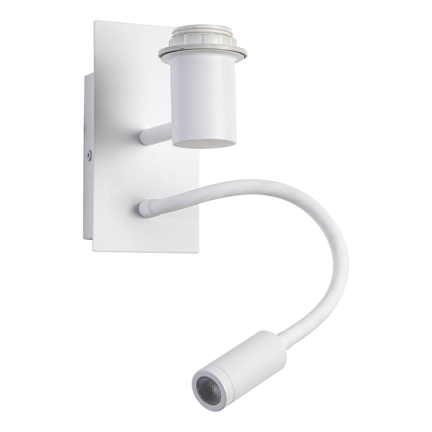 Brilagi - LED fleksibilna stenska svetilka NUBILA 1xE27/25W/230V + LED/3W bela/rumena