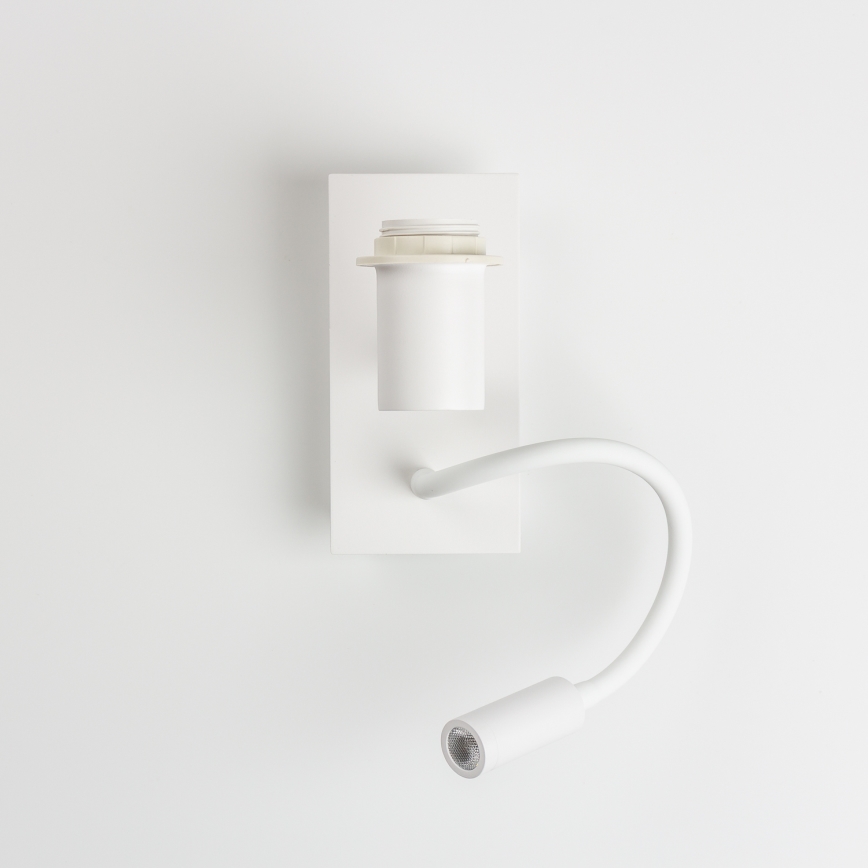 Brilagi - LED fleksibilna stenska svetilka NUBILA 1xE27/25W/230V + LED/3W bela/rumena