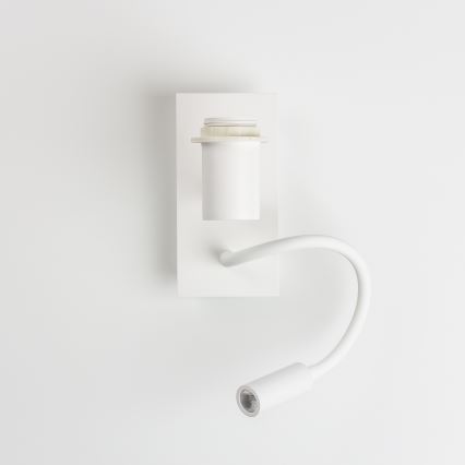 Brilagi - LED prilagodljiva stenska svetilka NUBILA 1xE27/25W/230V + LED/3W bela/svetlo siva