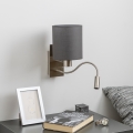 Brilagi - LED Fleksibilna stenska svetilka NUBILA 1xE27/25W/230V + LED/3W mat krom/antracit