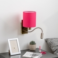 Brilagi - LED Fleksibilna stenska svetilka NUBILA 1xE27/25W/230V + LED/3W medenina/roza