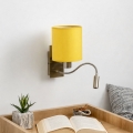 Brilagi - LED fleksibilna stenska svetilka NUBILA 1xE27/25W/230V + LED/3W medenina/rumena