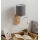 Brilagi - LED fleksibilna stenska svetilka NUBILA WOOD 1xE27/25W/230V + LED/3W hrast/bela/svetlo siva