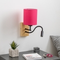 Brilagi - LED Fleksibilna stenska svetilka NUBILA WOOD 1xE27/25W/230V + LED/3W hrast/roza