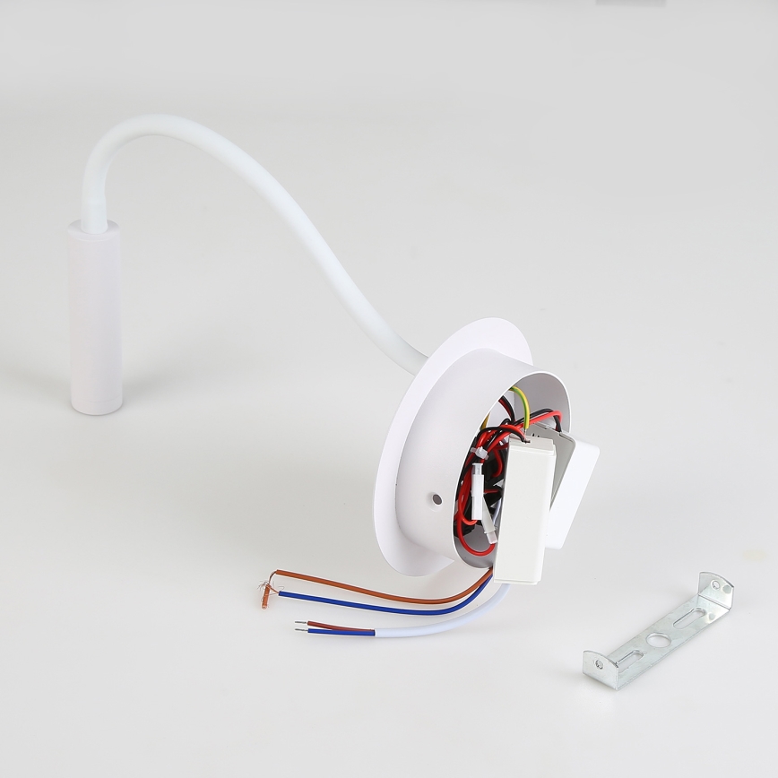 Brilagi - LED Fleksibilna stenska svetilka z USB priključkom MAYA LED/3W/230V 4000K bela