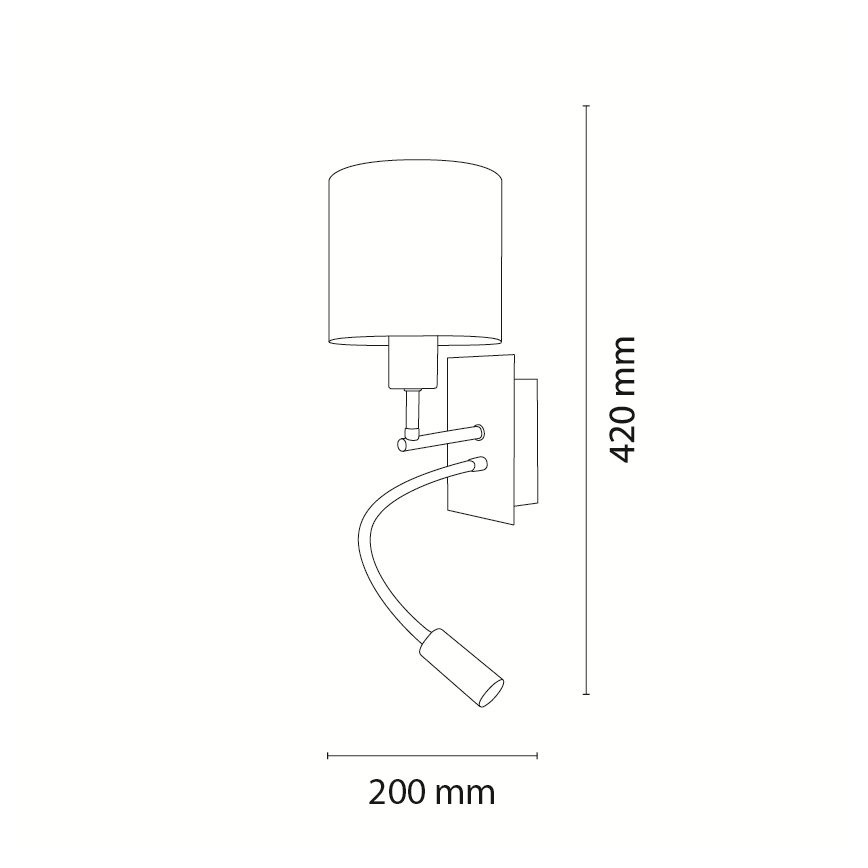 Brilagi - LED otroška prilagodljiva stenska svetilka BOBO 1xE27/25W/230V + LED/3W matni krom/kremna/zajčki