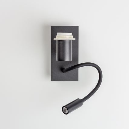 Brilagi - LED otroška prilagodljiva stenska svetilka BOBO 1xE27/25W/230V + LED/3W črna/bela/zajčki