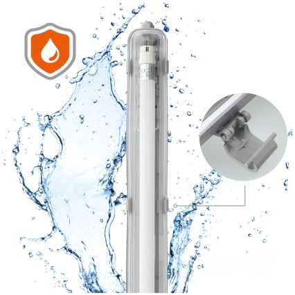 Brilagi - LED Industrijska fluorescentna svetilka OPTIMA T8 1xG13/18W/230V 4000K IP65 128 cm