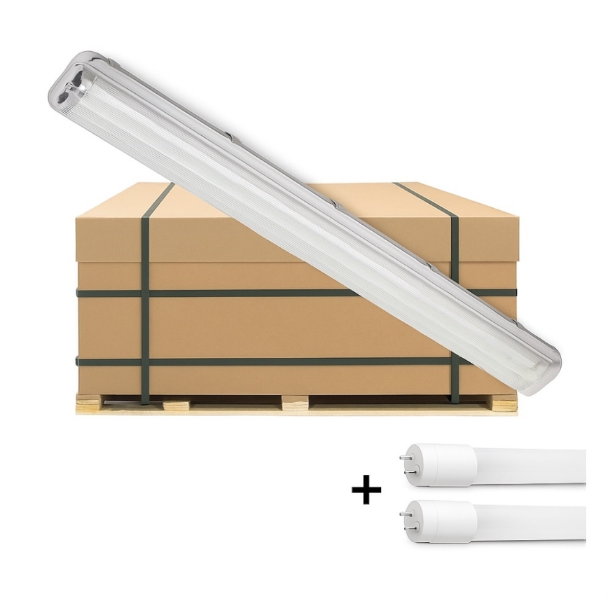 Brilagi - LED Industrijska fluorescentna svetilka OPTIMA T8 2xG13/18W/230V 4000K IP65 128 cm - paleta 110 kom.