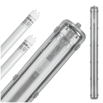 Brilagi - LED Industrijska fluorescentna svetilka OPTIMA T8 2xG13/18W/230V 6500K IP65 128 cm