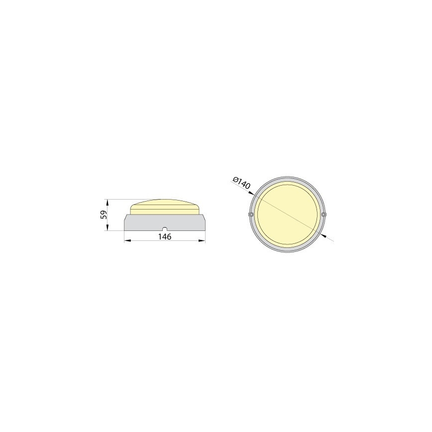 Brilagi - LED Industrijska stropna svetilka SIMA LED/12W/230V IP65 bela