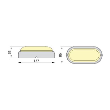 Brilagi - LED Industrijska stropna svetilka SIMA LED/12W/230V IP65 bela