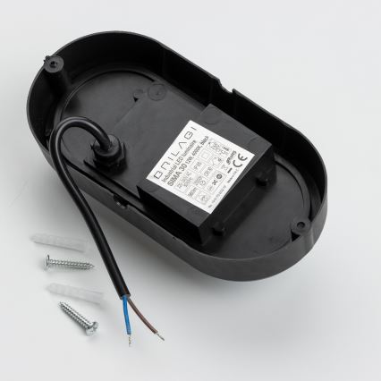 Brilagi - LED Industrijska stropna svetilka SIMA LED/12W/230V IP65 črna