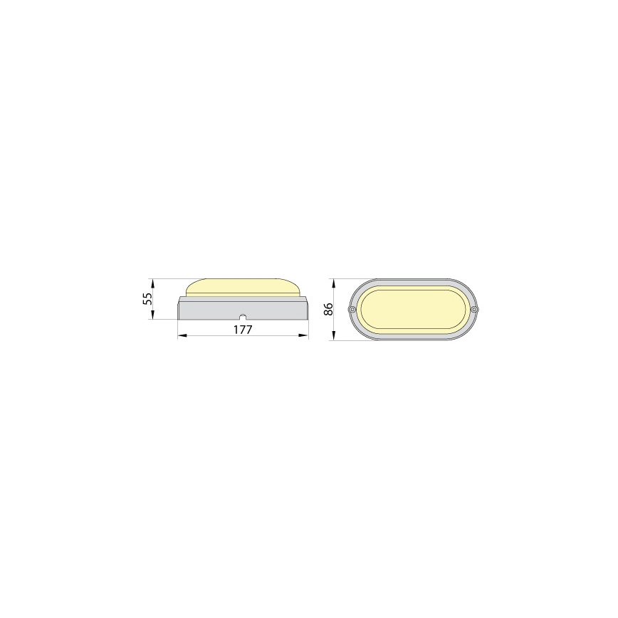 Brilagi - LED Industrijska stropna svetilka SIMA LED/12W/230V IP65 črna