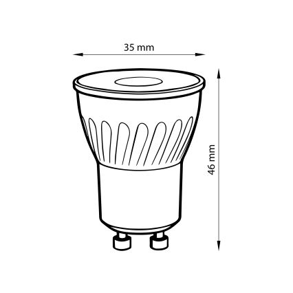 Brilagi - LED keramična žarnica GU10/5W/230V 3000K bela
