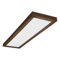 Brilagi - LED kopalnica stropna svetilka WOODY FRAME LED/40W/230V 120x30 cm IP44 oreh