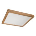 Brilagi - LED Kopalnica stropna svetilka WOODY FRAME LED/40W/230V 60x60 cm IP44 hrast