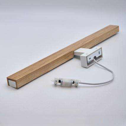 Brilagi - LED Kopalniška luč za osvetlitev ogledala WOODY MIRROR LED/12W/230V 60 cm IP44 hrast/bela