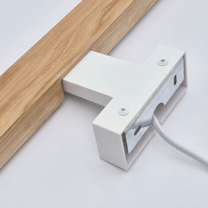 Brilagi - LED Kopalniška luč za osvetlitev ogledala WOODY MIRROR LED/12W/230V 60 cm IP44 hrast/bela