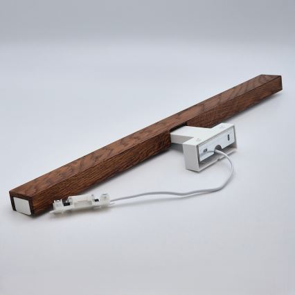 Brilagi - LED Kopalniška luč za osvetlitev ogledala WOODY MIRROR LED/12W/230V 60 cm IP44 hrast češnja/bela