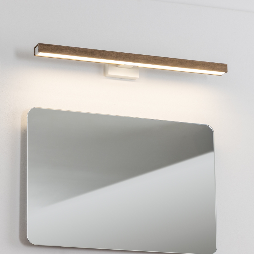 Brilagi - LED Kopalniška luč za osvetlitev ogledala WOODY MIRROR LED/12W/230V 60 cm IP44 hrast oreh/bela