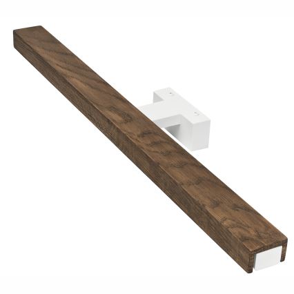 Brilagi - LED Kopalniška luč za osvetlitev ogledala WOODY MIRROR LED/12W/230V 60 cm IP44 hrast oreh/bela