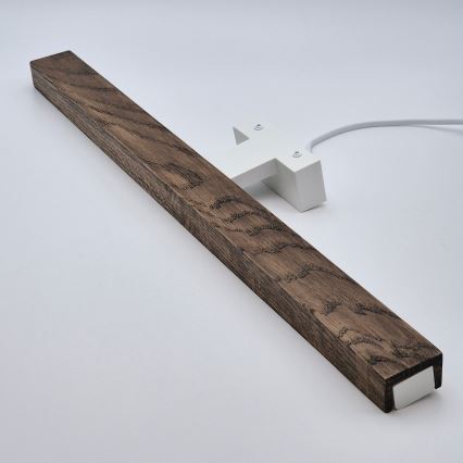 Brilagi - LED Kopalniška luč za osvetlitev ogledala WOODY MIRROR LED/12W/230V 60 cm IP44 hrast oreh/bela