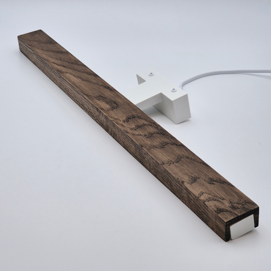 Brilagi - LED Kopalniška luč za osvetlitev ogledala WOODY MIRROR LED/12W/230V 60 cm IP44 hrast oreh/bela