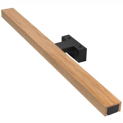 Brilagi - LED Kopalniška luč za osvetlitev ogledala WOODY MIRROR LED/12W/230V 60 cm IP44 hrast/črna