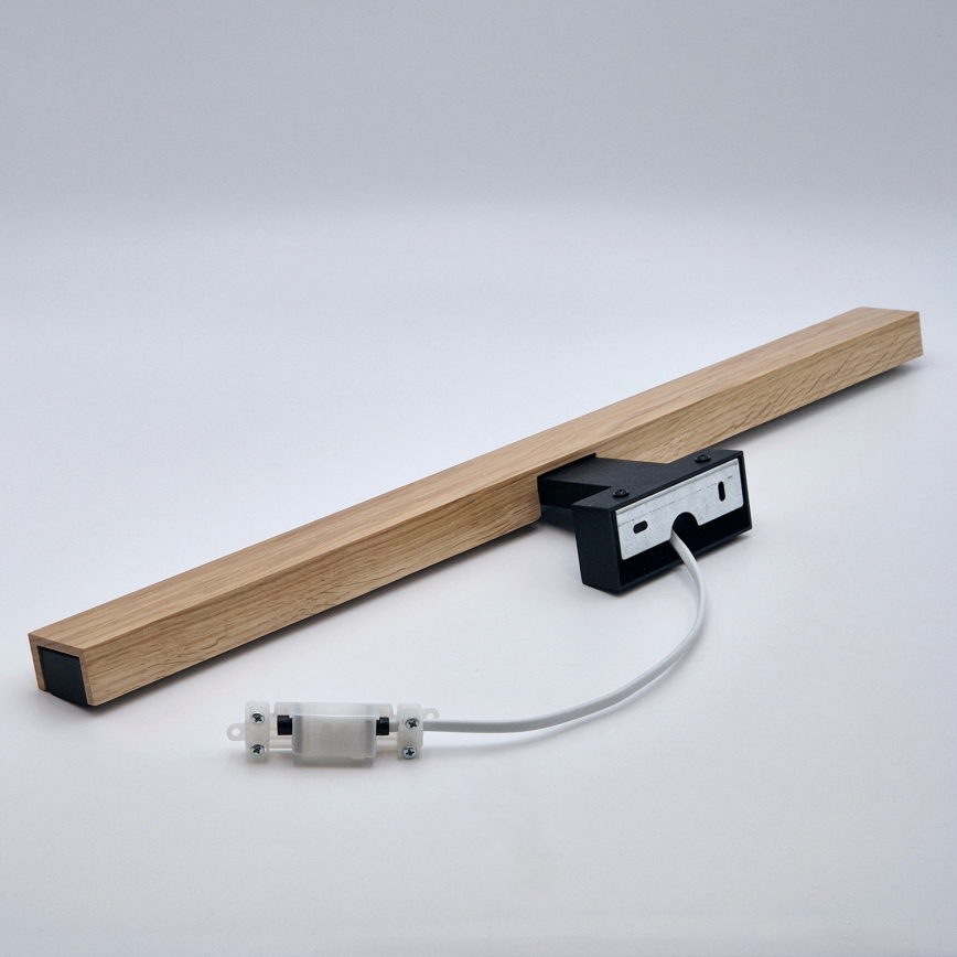 Brilagi - LED Kopalniška luč za osvetlitev ogledala WOODY MIRROR LED/12W/230V 60 cm IP44 hrast/črna