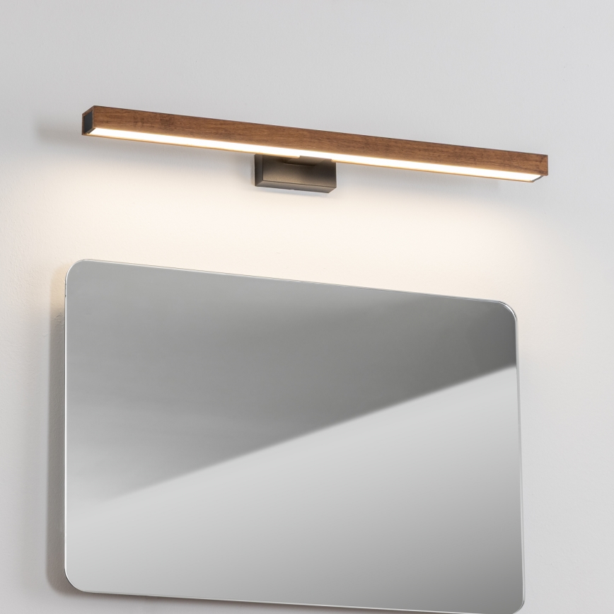 Brilagi - LED Kopalniška luč za osvetlitev ogledala WOODY MIRROR LED/12W/230V 60 cm IP44 hrast češnja/črna