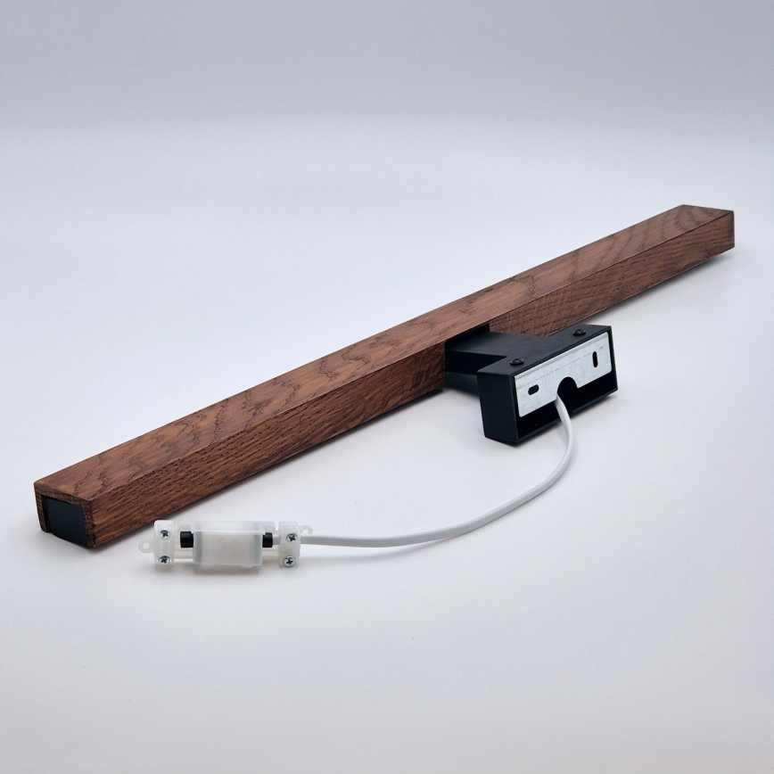 Brilagi - LED Kopalniška luč za osvetlitev ogledala WOODY MIRROR LED/12W/230V 60 cm IP44 hrast češnja/črna
