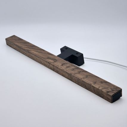 Brilagi - LED Kopalniška luč za osvetlitev ogledala WOODY MIRROR LED/12W/230V 60 cm IP44 hrast oreh/črna