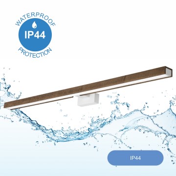 Brilagi - LED Kopalniška luč za osvetlitev ogledala WOODY MIRROR LED/15W/230V 90 cm IP44 hrast oreh/bela
