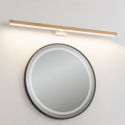 Brilagi - LED Kopalniška luč za osvetlitev ogledala WOODY MIRROR LED/15W/230V 90 cm IP44 hrast/bela