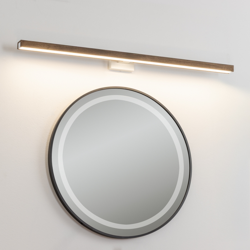 Brilagi - LED Kopalniška luč za osvetlitev ogledala WOODY MIRROR LED/15W/230V 90 cm IP44 hrast oreh/bela