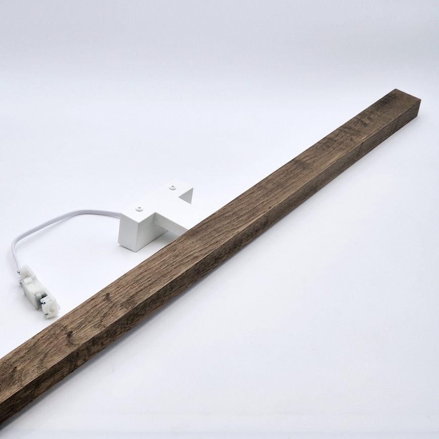 Brilagi - LED Kopalniška luč za osvetlitev ogledala WOODY MIRROR LED/15W/230V 90 cm IP44 hrast oreh/bela