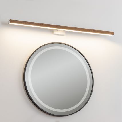 Brilagi - LED Kopalniška luč za osvetlitev ogledala WOODY MIRROR LED/15W/230V 90 cm IP44 hrast češnja/bela