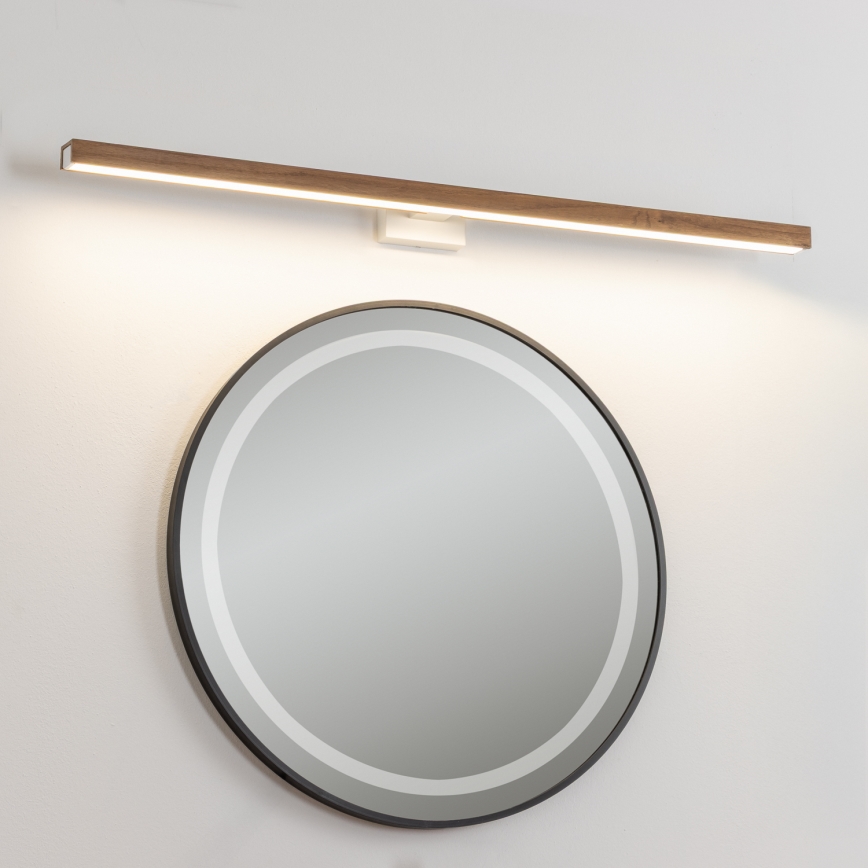 Brilagi - LED Kopalniška luč za osvetlitev ogledala WOODY MIRROR LED/15W/230V 90 cm IP44 hrast češnja/bela