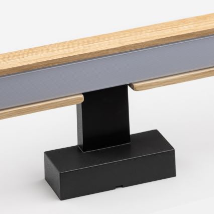Brilagi - LED Kopalniška luč za osvetlitev ogledala WOODY MIRROR LED/15W/230V 90 cm IP44 hrast/črna
