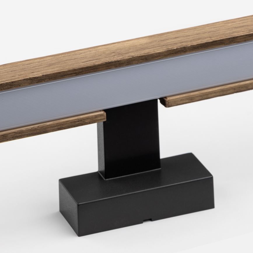 Brilagi - LED Kopalniška luč za osvetlitev ogledala WOODY MIRROR LED/15W/230V 90 cm IP44 hrast oreh/črna