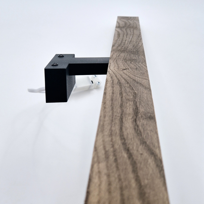 Brilagi - LED Kopalniška luč za osvetlitev ogledala WOODY MIRROR LED/15W/230V 90 cm IP44 hrast oreh/črna