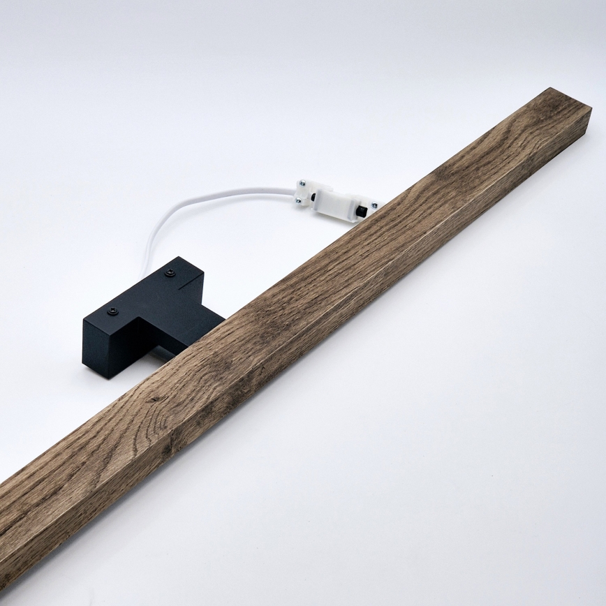 Brilagi - LED Kopalniška luč za osvetlitev ogledala WOODY MIRROR LED/15W/230V 90 cm IP44 hrast oreh/črna