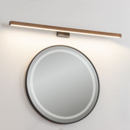Brilagi - LED Kopalniška luč za osvetlitev ogledala WOODY MIRROR LED/15W/230V 90 cm IP44 hrast češnja/črna
