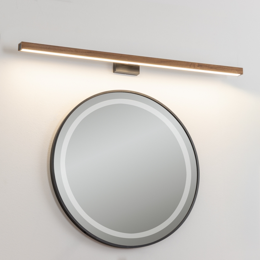 Brilagi - LED Kopalniška luč za osvetlitev ogledala WOODY MIRROR LED/15W/230V 90 cm IP44 hrast češnja/črna
