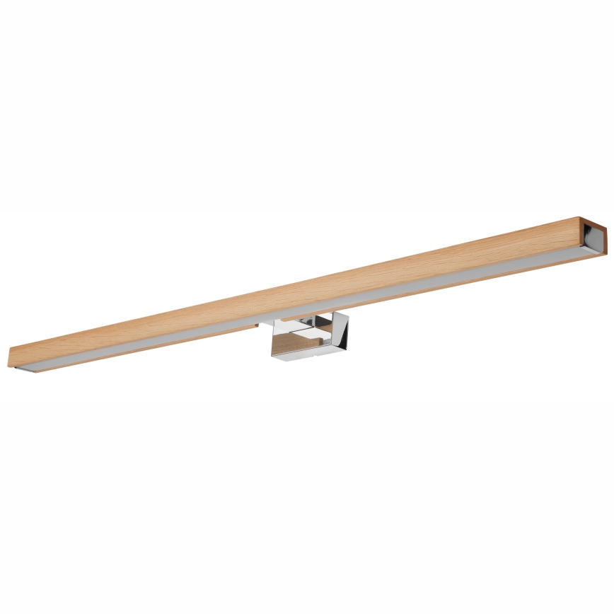 Brilagi - LED Kopalniška luč za osvetlitev ogledala WOODY MIRROR LED/15W/230V 90 cm IP44 hrast/sijajni krom