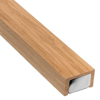 Brilagi - LED Kopalniška luč za osvetlitev ogledala WOODY MIRROR LED/15W/230V 90 cm IP44 hrast/sijajni krom